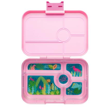 Lunchbox TAPAS XL 5 1 l, rose / jungle, plastique, Yumbox