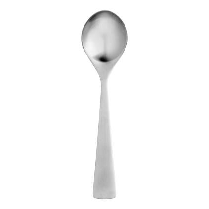 Cuillère à dessert MAYA 16 cm, set de 6 pc, argent, acier inoxidable, Stelton