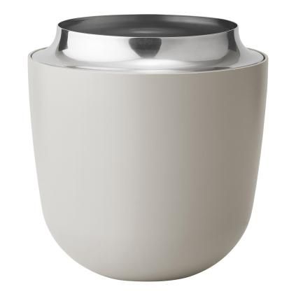 Vase CONCAVE 15 cm, sable, acier inoxydable, Stelton
