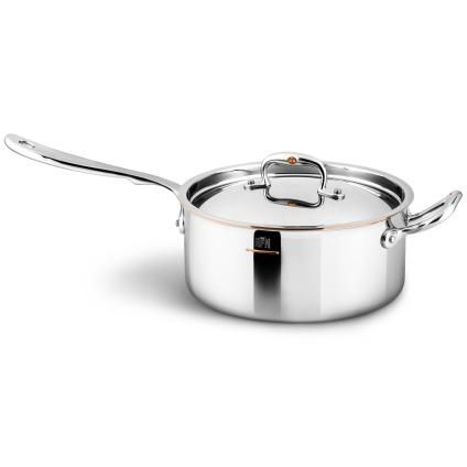 Casserole à sauce CON CUORE 22 cm, argent, cuivre, Ruffoni