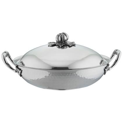 Wok OPUS PRIMA 30 cm, argent, acier inoxydable, Ruffoni