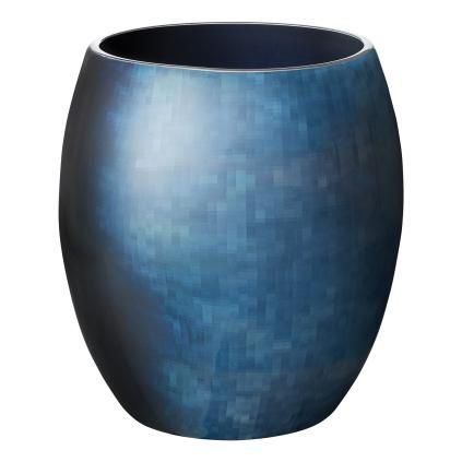 Vase STOCKHOLM HORIZON 16 cm, bleu, aluminium, Stelton