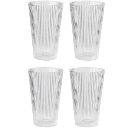 Verre tumbler PILASTRO 350 ml, set de 4 pc, transparent, Stelton