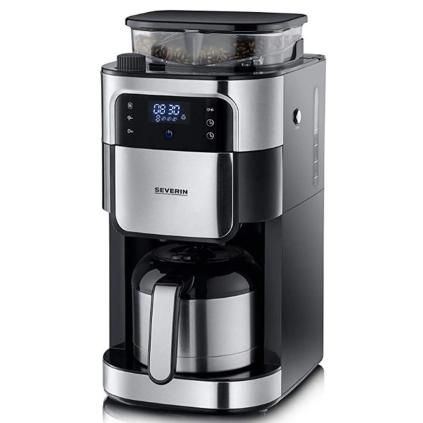 Café goutte à goutte à infusion lente avec filtre avec moulin et bouilloire thermos KA 4814 Severin 1,0 l noir