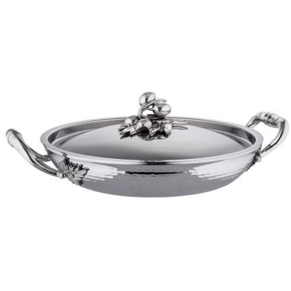 Poêle de service OPUS PRIMA 30 cm, argent, acier inoxydable, Ruffoni