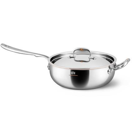 Sauteuse CON CUORE 24 cm, argent, cuivre, Ruffoni