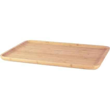 Plateau de service NBA161 42 x 30 cm, marron, bambou, Pebbly