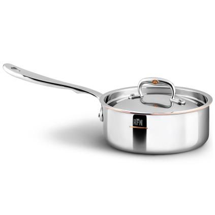 Casserole à sauce CON CUORE 18 cm, argent, cuivre, Ruffoni