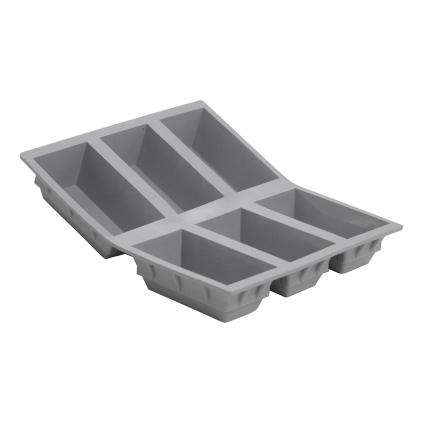 Moule à pâtisserie ELASTOMOULE, pour 6 pièces, petits pains, silicone, de Buyer