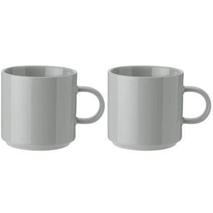 Tasse à café 200 ml, set de 2 pc, gris clair, grès, Stelton