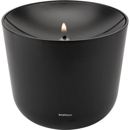 Lampe à huile SOLIS 11 cm, noir, aluminium, Stelton
