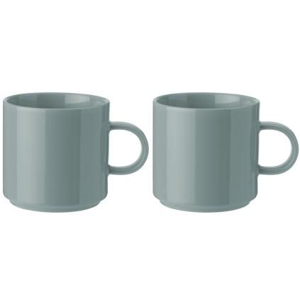 Tasse à café 200 ml, set de 2 pc, vert poudré, grès, Stelton