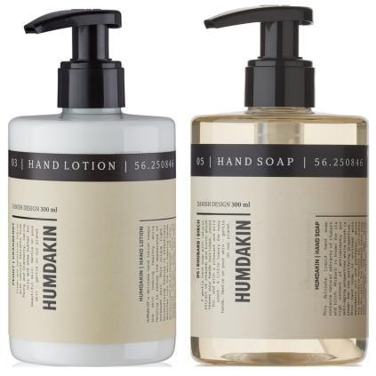 Savon pour les mains RHUBARB & BIRCH 300 ml, avec lotion pour les mains, Humdakin