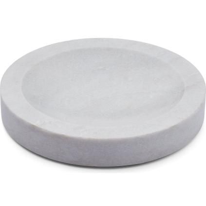 Plateau décoratif 25 cm, gris, marbre, Humdakin