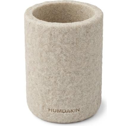 Vase 10 x 14 cm, beige, grès, Humdakin