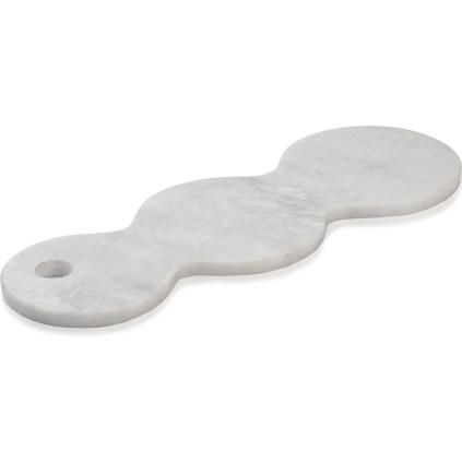 Plateau décoratif SKAGEN 40 cm, gris, marbre, Humdakin