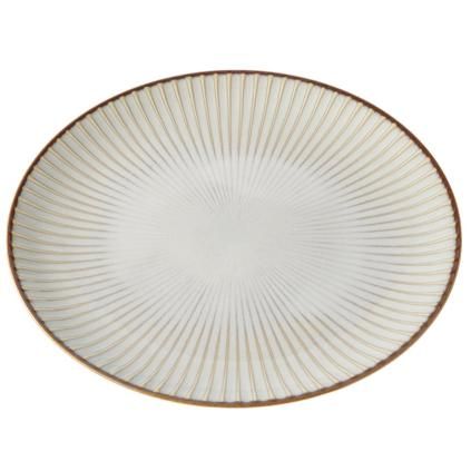 Assiette WHITE SENDAN 23,5 cm, blanc, céramique, MIJ