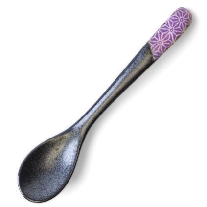Cuillère de table ASANOHA 12,5 cm, violet, céramique, MIJ
