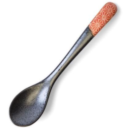Cuillère de table ASANOHA 12,5 cm, rouge, céramique, MIJ