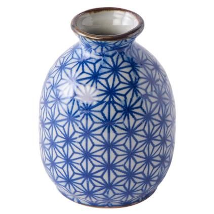 Bouteille de sake STARBURST, bleu, céramique, MIJ