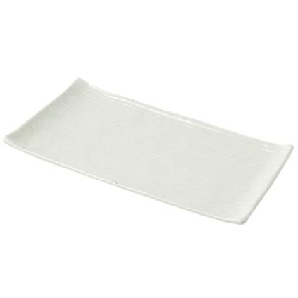 Plat de service CONTOUR 24 x 15 cm, blanc, céramique, MIJ