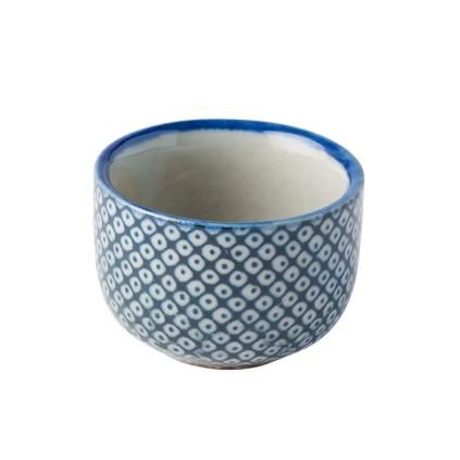 Verre à sake SHIBORI 30 ml, bleu, céramique, MIJ