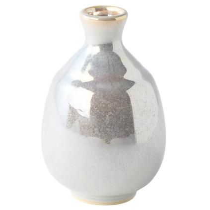 Bouteille de sake PEARL, argent, céramique, MIJ