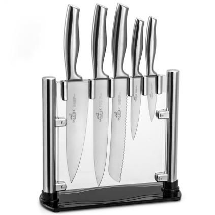 Bloc à couteau FUJI, avec couteaux ORYS, set de 6 pc, Lion Sabatier