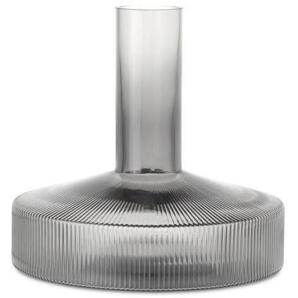 Décanteur à vin RIPPLE 1,7 l, gris, verre, ferm LIVING