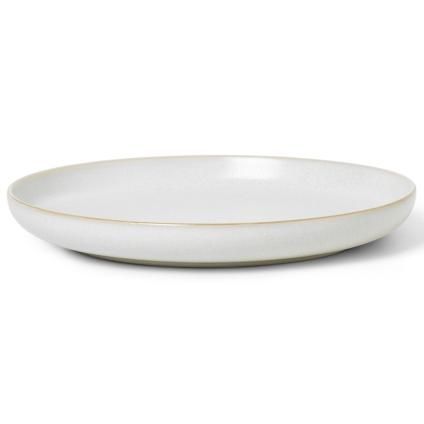 Assiette SEKKI 25,5 cm, crème, grès, ferme LIVING