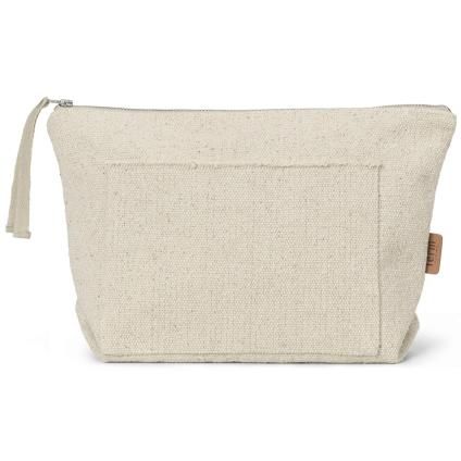Trousse à maquillage 30 x 23 cm, blanc, coton, ferme LIVING