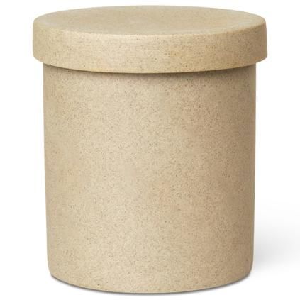 Verre porte brosse à dent BON 10,5 cm, sable, porcelaine, ferme LIVING