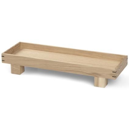 Plateau décoratif BON 36 x 12 cm, naturel, bois, ferme LIVING