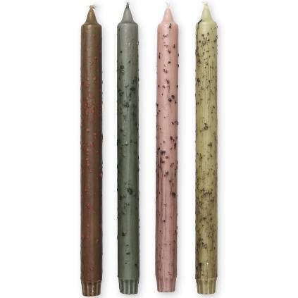 Bougie chandelle MUR 30 cm, set de 4 pc, ferme LIVING
