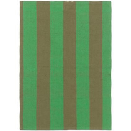 Torchon HALE 50 x 70 cm, olive, coton / lin, ferme LIVING