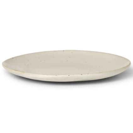 Assiette à dessert FLOW 15 cm, blanc, grès, ferme LIVING