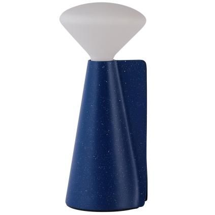 Lampe de table sans fil MANTLE 19 cm, bleu, acier inoxidable, Tala