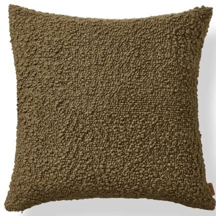 Coussin MOOR 50 x 50 cm, olive, laine, ferme LIVING