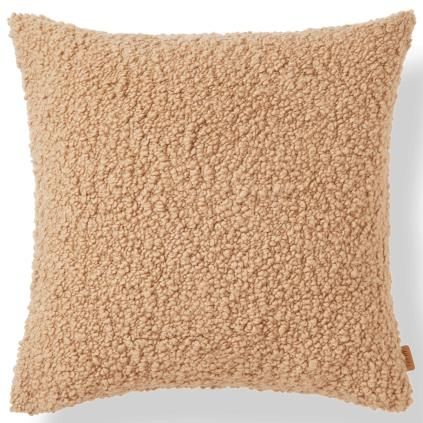 Coussin MOOR 50 x 50 cm, clair marron, laine, ferme LIVING