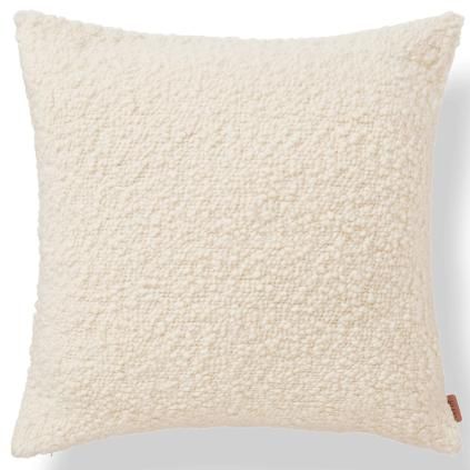 Coussin MOOR 50 x 50 cm, blanc, laine, ferme LIVING