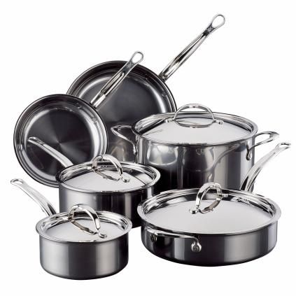Batterie de cuisine NANOBOND TITANIUM, set de 6 pc, acier inoxidable, Hestan