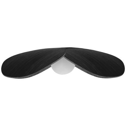 Abat-jour NE M'OUBLIE PAS 28 cm, noir, bois, Umage