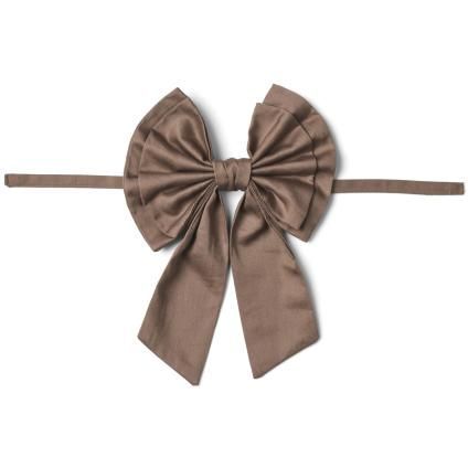 215567 vanocni dekorace bow tie hneda bavlna humdakin