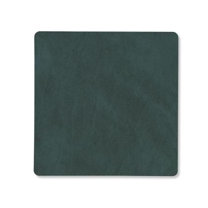 215873 podtacek square nupo 10 x 10 cm tmave zelena kuze lind dna