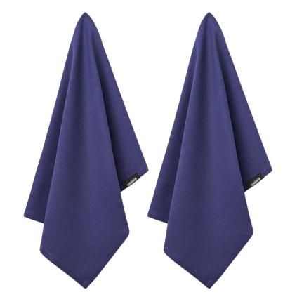 216290 3 uterka organic 45 x 70 cm sada 2 ks pulnocni modra bavlna humdakin