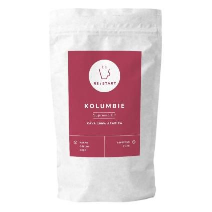 216539 zrnkova kava kolumbie supremo ep 250 g re start