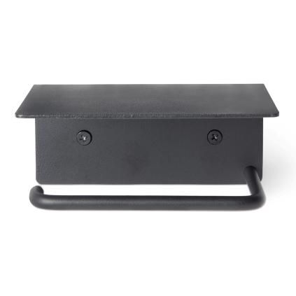 216887 drzak toaletniho papiru dora 14 cm cerna nerezova ocel ferm living