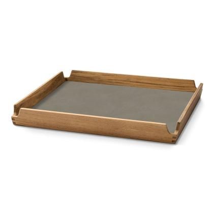217373 servirovaci podnos airy nupo 30 x 30 cm tmave seda hneda kuze drevo lind dna
