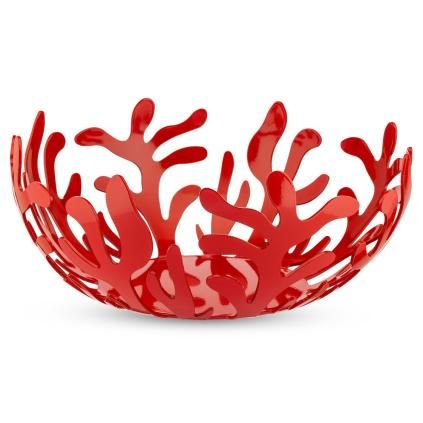 218903 misa na ovoce mediterraneo 25 cm cervena nerezova ocel epoxidova pryskyrice alessi