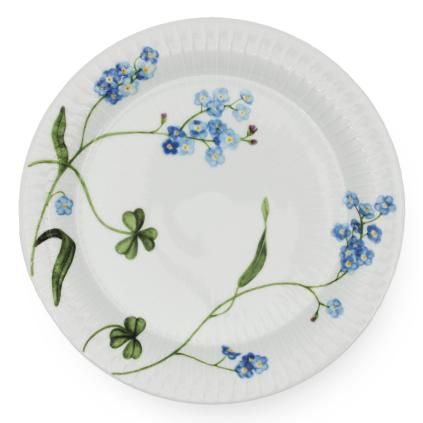 218951 dezertni talir hammershoi summer forget me not 22 cm bila porcelan kahler